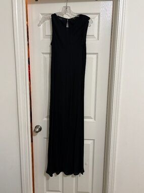 Quince Washable Stretch Silk Tank Midi Dress, size L